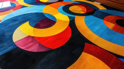 Poster - Create a sense of movement with dynamic geometric patterns that lead the eye across the design