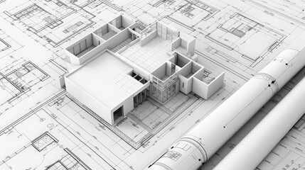 Poster - Describe the types of information typically found on architectural blueprints.