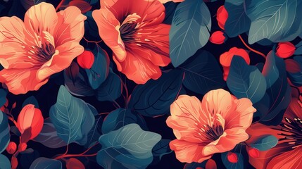 Poster - Discover floral vectors that blend traditional and contemporary styles for unique compositions.