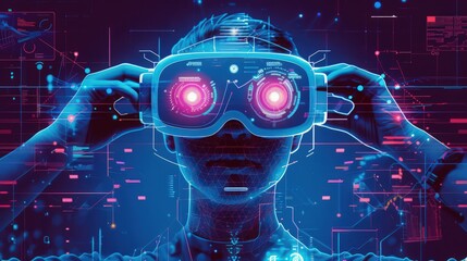 Poster - Discover the innovation of modern icons that represent cutting-edge technology and futuristic concepts