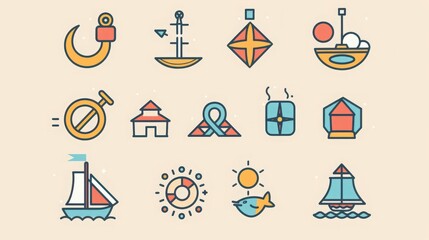 Poster - Discover the power of simplicity in modern icons that convey meaning with clean lines and shapes.