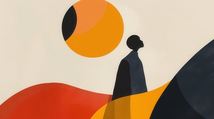 Poster - Discover the simplicity of abstract illustrations, where minimalism speaks volumes through subtle design