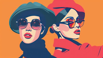 Poster - Embrace modern fashion with icons that highlight trends, styles, and individual expression.