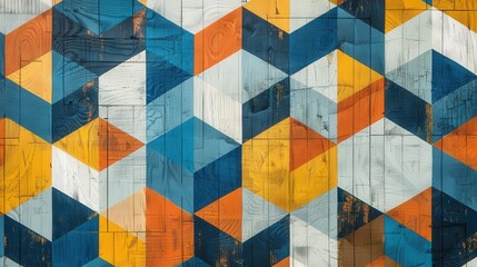 Poster - minimalist appeal of geometric patterns that focus on clean lines and simple forms