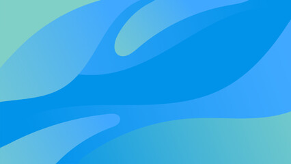Poster - Ocean blue abstract background. Modern design template for web cover