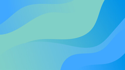 Poster - Ocean blue abstract background. Modern design template for web cover