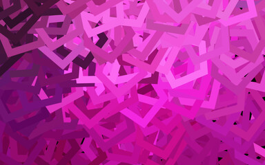 Poster - Dark Pink vector template in hexagonal style.