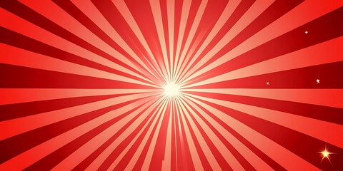 Wall Mural - Red colour Starburst Background