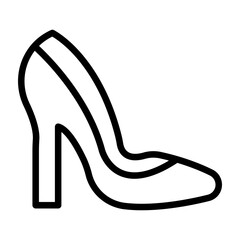 Wall Mural - Shoes Vector Line Icon Design