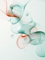 Poster - Abstract fluid shapes in a gradient of colors, organic shapes, dynamic and modern. ,