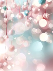 Poster - Bokeh lights forming abstract shapes, organic shapes, dreamy and soft. ,