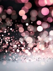 Poster - Bokeh lights forming abstract shapes, organic shapes, dreamy and soft. ,