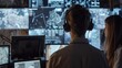 © fotofabrika - Monitoring Operations In A High-Tech Control Room During A Nightly Briefing Session