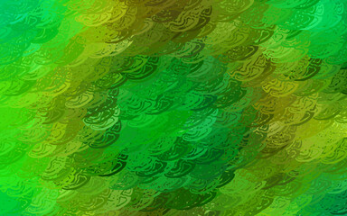 Poster - Light Green, Yellow vector texture with abstract poly forms.
