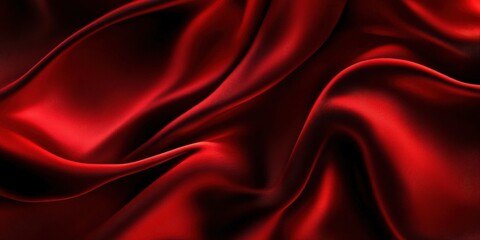 Sticker - Red Silk Fabric Texture