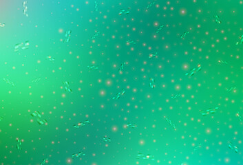 Wall Mural - Light Green vector background in Xmas style.