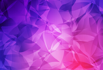 Poster - Light Purple, Pink vector triangle mosaic background.