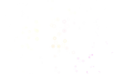 Poster - Light Pink, Yellow vector template with circles.
