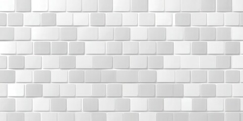 Poster - White Tile Wall Texture