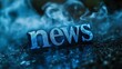 © Екатерина Чумаченко - Creative blue 'news' text on background