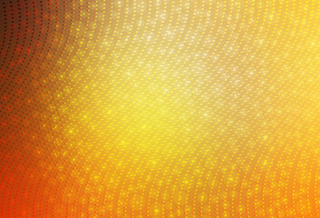 Poster - Light Orange vector Blurred decorative design in abstract style with bubbles.