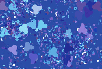 Poster - Light Pink, Blue vector background with abstract shapes.
