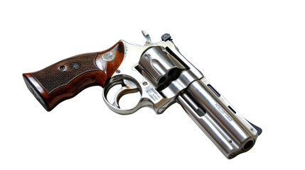 Wall Mural - Gun revolver on transparent background