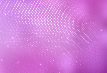 Poster - Light Pink vector Glitter abstract illustration with blurred drops of rain.