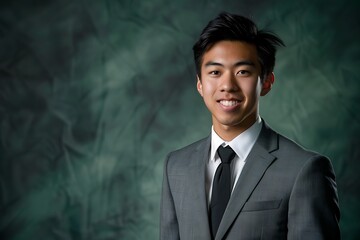 Wall Mural - Portrait of a Young Man in a Suit