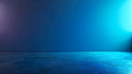 Poster - Vibrant Neon Blue Background for Showcasing Tech Gadgets or Accessories