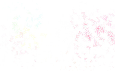 Poster - Light Pink, Yellow vector pattern with artificial intelligence network.