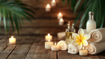 Beauty treatment items for spa procedures