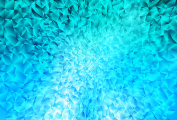 Wall Mural - Light BLUE vector abstract polygonal pattern.