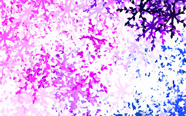 Poster - Light Pink vector background with abstract shapes.