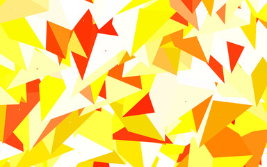 Poster - Light Green, Yellow vector background with polygonal style.