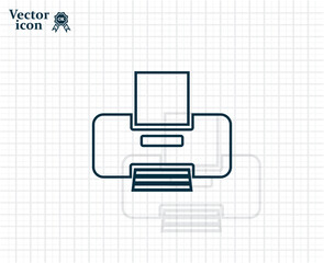 Aufkleber - Dark colored vector icon with shadow on a light checkered background
