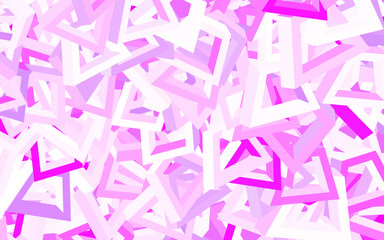 Poster - Light Purple, Pink vector backdrop with memphis shapes.