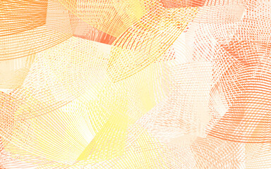 Poster - Light Orange vector texture with colored lines.