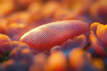 Poster - Minimalist design featuring a digital fingerprint scanner, symbolizing advanced identity protection,