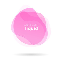 Wall Mural - Pink bubble, Liquid banner. Fluid banner