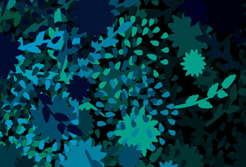 Poster - Light Blue, Red vector background with abstract shapes.
