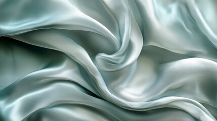 Leinwandbilder - Graceful flowing fabric with a silky texture, creating an elegant and soft background.