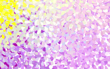 Poster - Light Pink, Yellow vector texture with abstract forms.