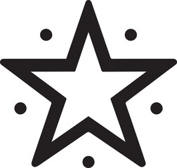 star vector silhouette illustration logo