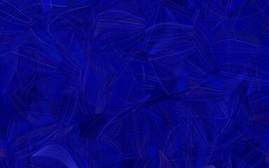 Poster - Dark BLUE vector texture with abstract forms.