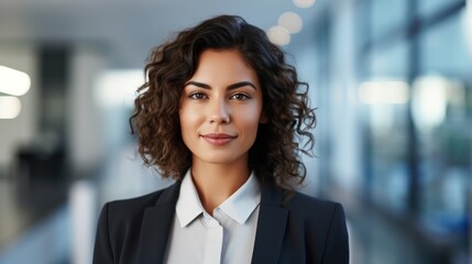 Wall Mural - Portrait of a successful business woman 