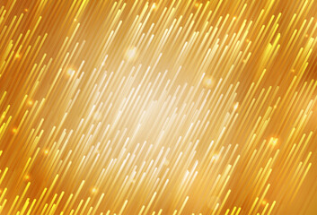 Poster - Light Orange vector background with stright stripes.