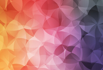 Poster - Light Pink, Yellow vector pattern with random forms.