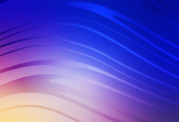 Poster - Light Pink, Blue vector template with wry lines.