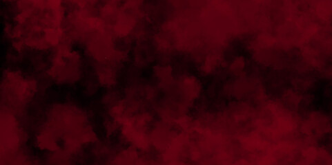 Wall Mural - Abstract red vintage distressed bright red paper illustration. Scary red wall Red smoke texture painted background illustration. Black and red fantasy watercolor background. Grungy red canvas vector.